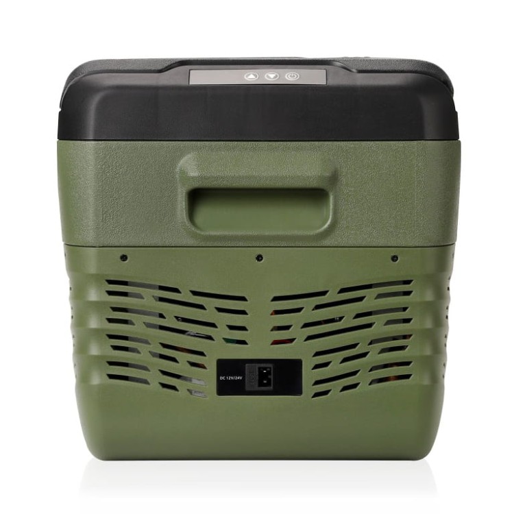 Tył Yolco NX30 Green z oznaczeniami technicznymi