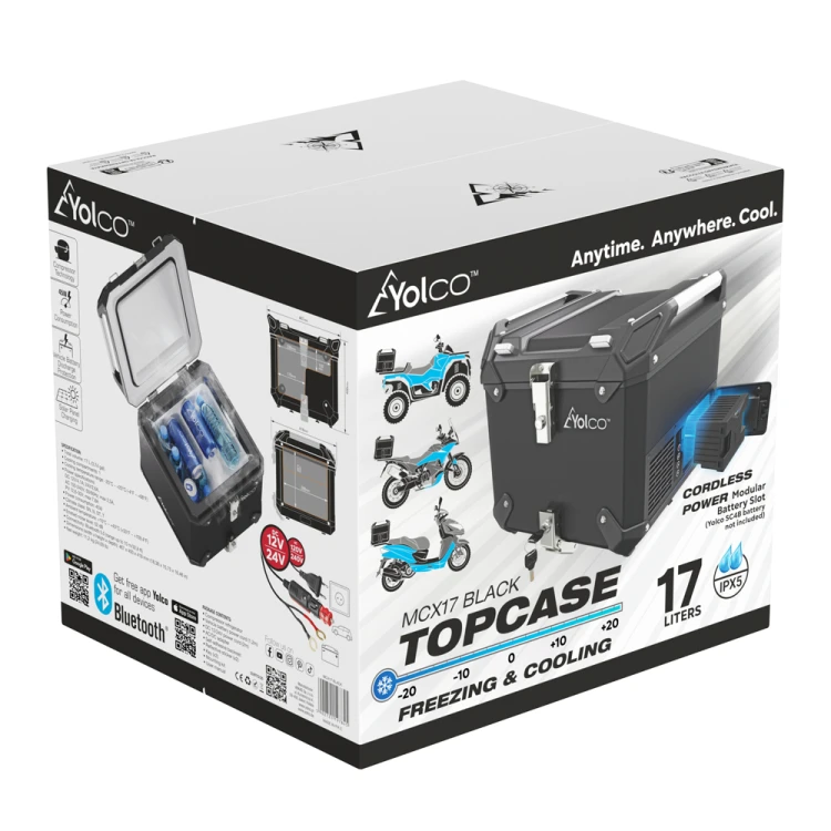Karta produktowa lodówki motocyklowej Yolco MCX17 Black