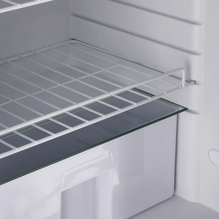 Detal półki w lodówce kompresorowej Yolco RL85N Black