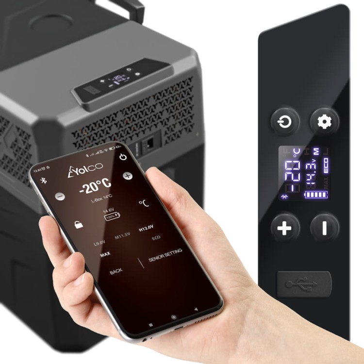 Sterowanie Yolco BCX40 CARBON za pomocą aplikacji w smartphonie